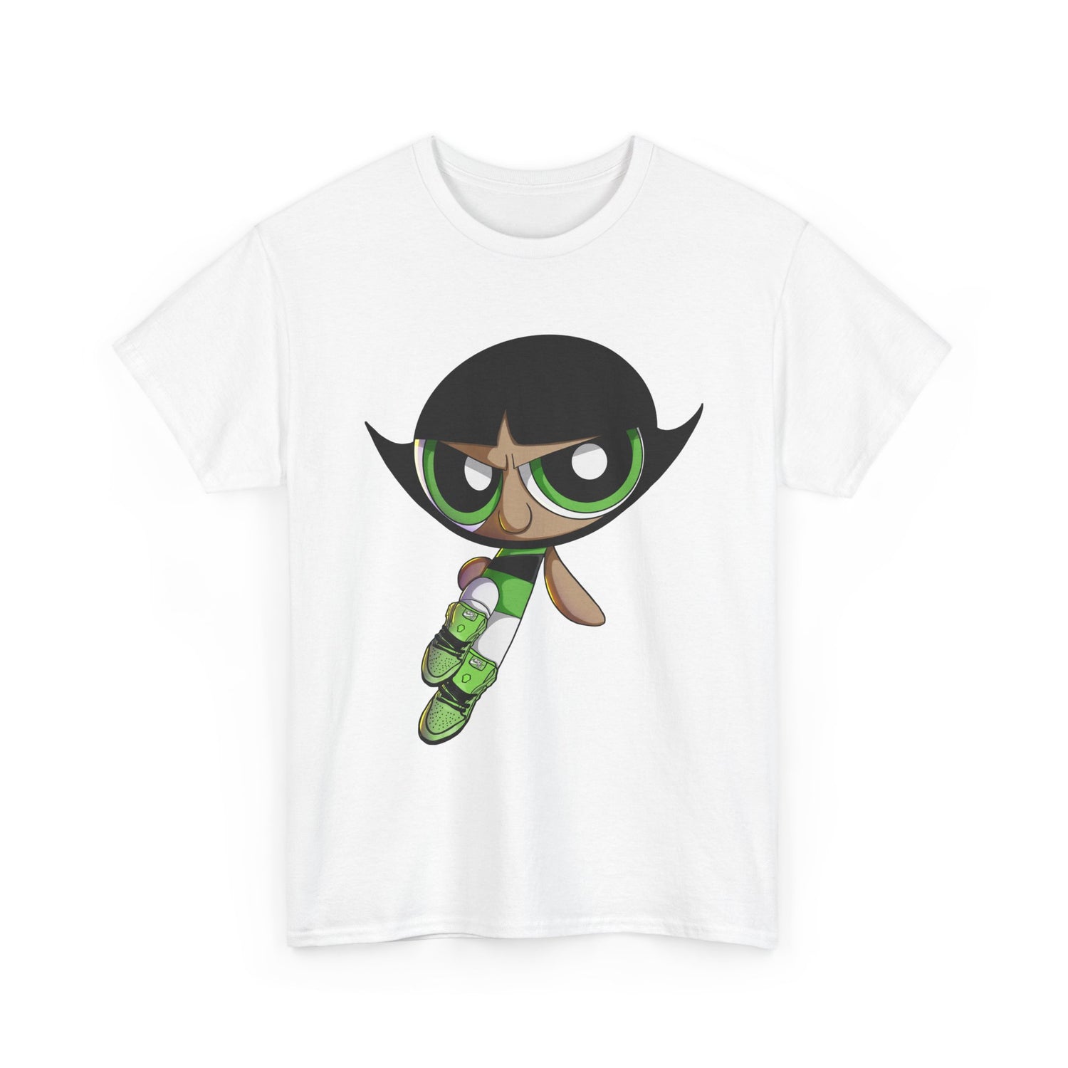 Buttercup Cartoon Character Tee | Powerpuff Style Girl Hero Shirt