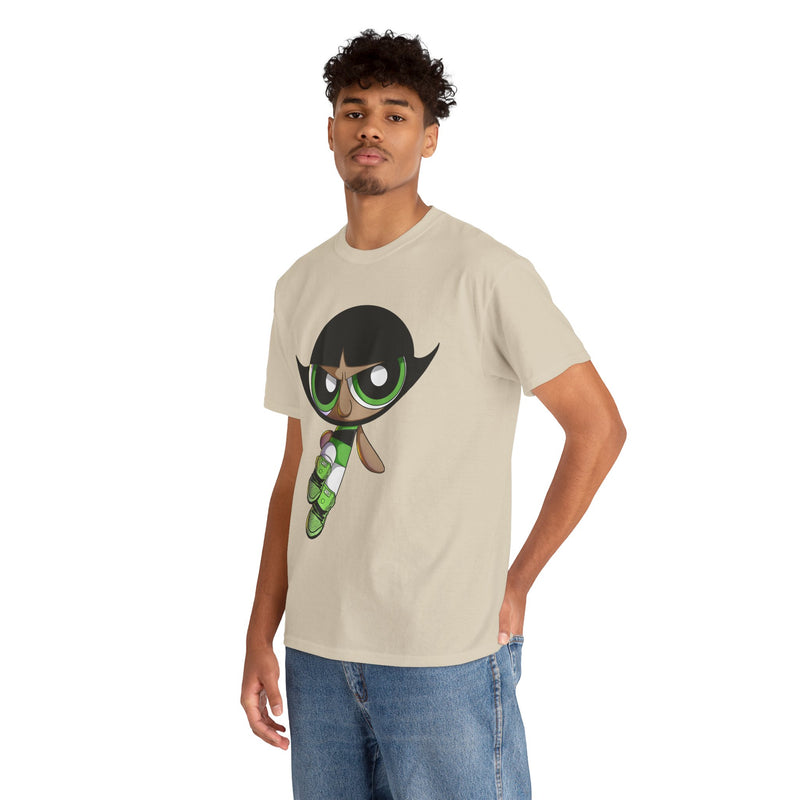 Buttercup Cartoon Character Tee | Powerpuff Style Girl Hero Shirt