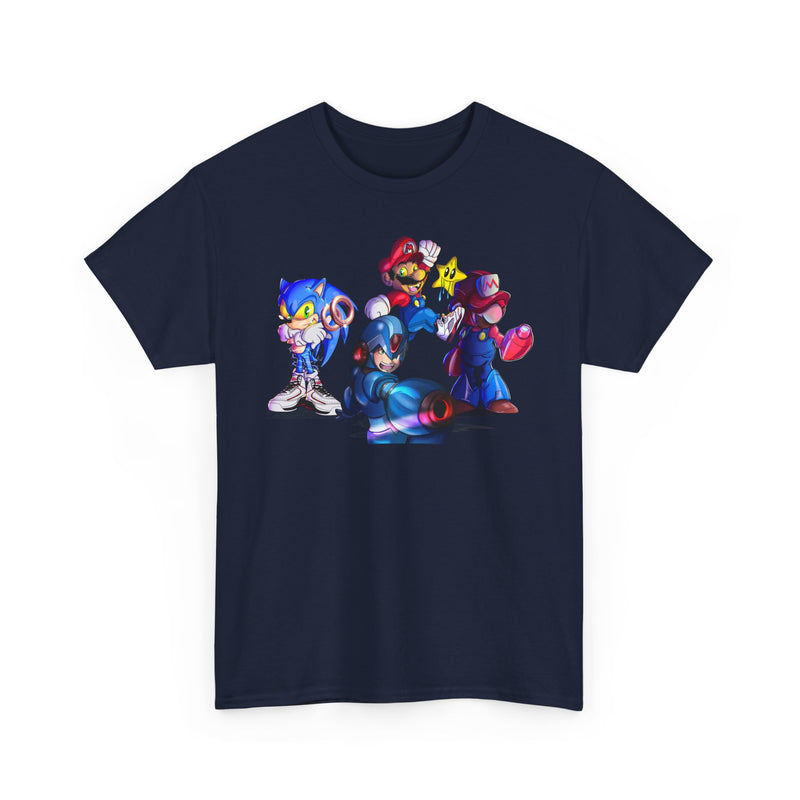 Retro Gaming Tee, Sonic & Friends Shirt, Video Game Graphic Tee, Gamer Gift, Gamer T-Shirt, Unisex Cotton Top