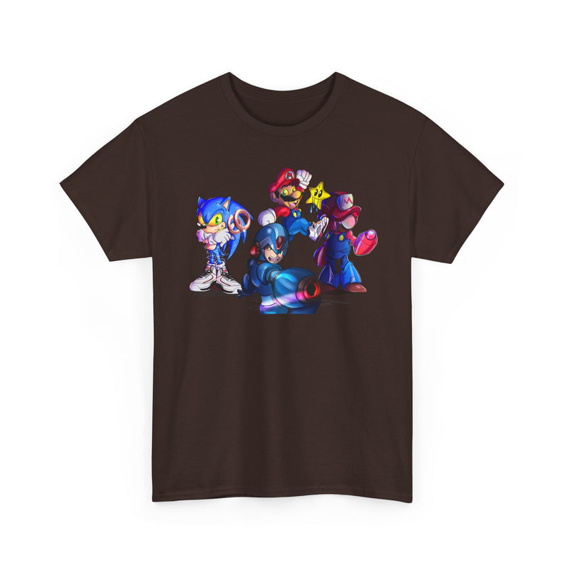 Retro Gaming Tee, Sonic & Friends Shirt, Video Game Graphic Tee, Gamer Gift, Gamer T-Shirt, Unisex Cotton Top