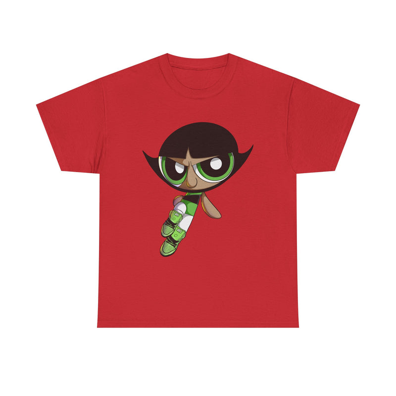 Buttercup Cartoon Character Tee | Powerpuff Style Girl Hero Shirt