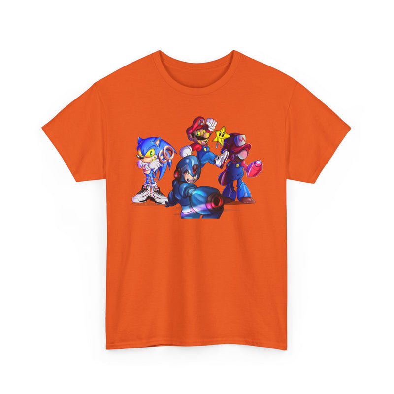Retro Gaming Tee, Sonic & Friends Shirt, Video Game Graphic Tee, Gamer Gift, Gamer T-Shirt, Unisex Cotton Top