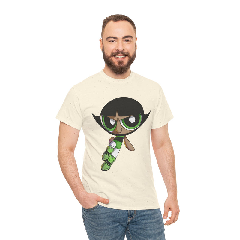 Buttercup Cartoon Character Tee | Powerpuff Style Girl Hero Shirt