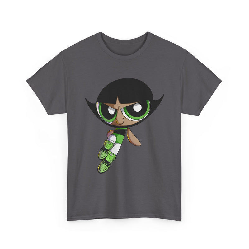 Buttercup Cartoon Character Tee | Powerpuff Style Girl Hero Shirt