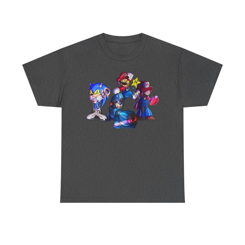 Retro Gaming Tee, Sonic & Friends Shirt, Video Game Graphic Tee, Gamer Gift, Gamer T-Shirt, Unisex Cotton Top
