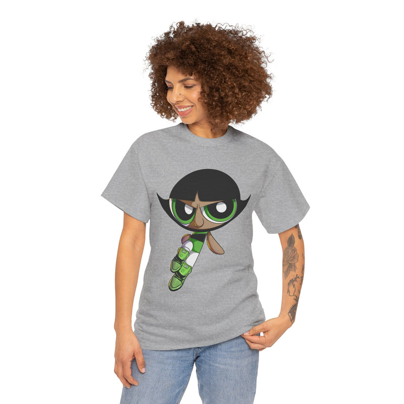 Buttercup Cartoon Character Tee | Powerpuff Style Girl Hero Shirt