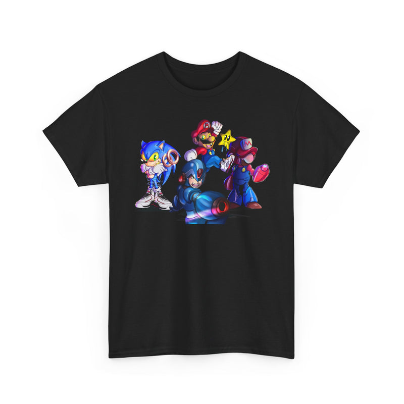 Retro Gaming Tee, Sonic & Friends Shirt, Video Game Graphic Tee, Gamer Gift, Gamer T-Shirt, Unisex Cotton Top