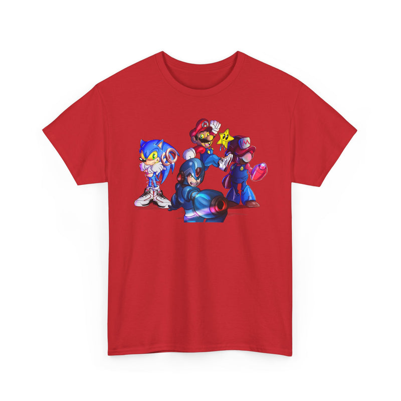 Retro Gaming Tee, Sonic & Friends Shirt, Video Game Graphic Tee, Gamer Gift, Gamer T-Shirt, Unisex Cotton Top