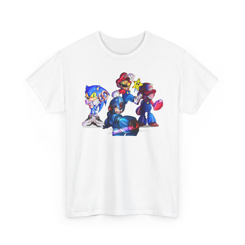 Retro Gaming Tee, Sonic & Friends Shirt, Video Game Graphic Tee, Gamer Gift, Gamer T-Shirt, Unisex Cotton Top