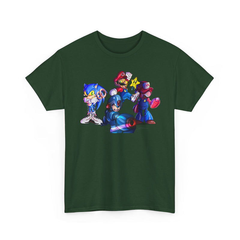 Retro Gaming Tee, Sonic & Friends Shirt, Video Game Graphic Tee, Gamer Gift, Gamer T-Shirt, Unisex Cotton Top