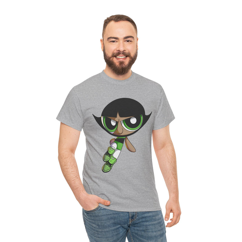 Buttercup Cartoon Character Tee | Powerpuff Style Girl Hero Shirt