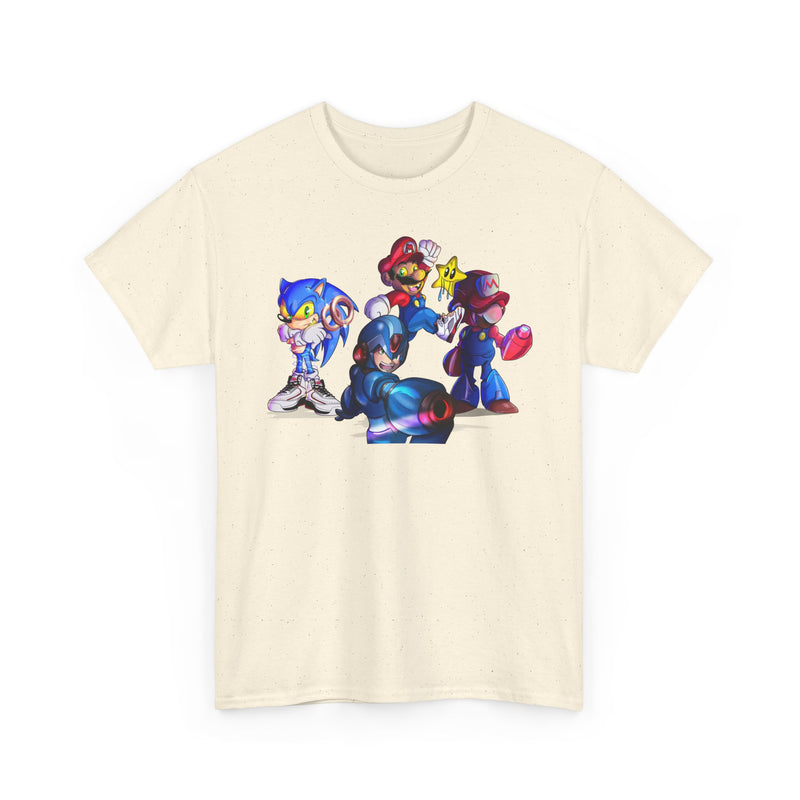 Retro Gaming Tee, Sonic & Friends Shirt, Video Game Graphic Tee, Gamer Gift, Gamer T-Shirt, Unisex Cotton Top