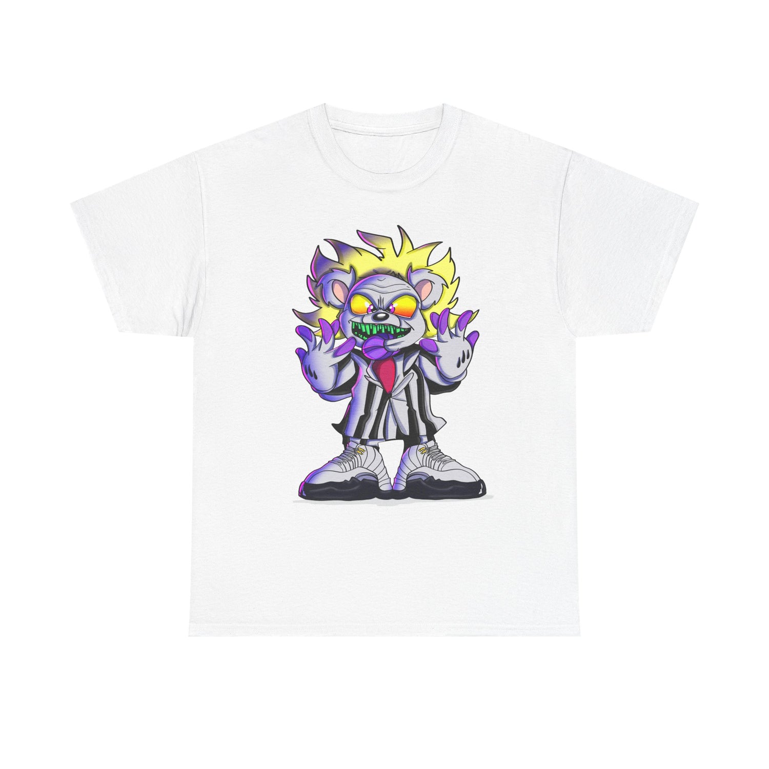 Neon Zombie Clown T-Shirt | Creepy Cartoon Horror Tee