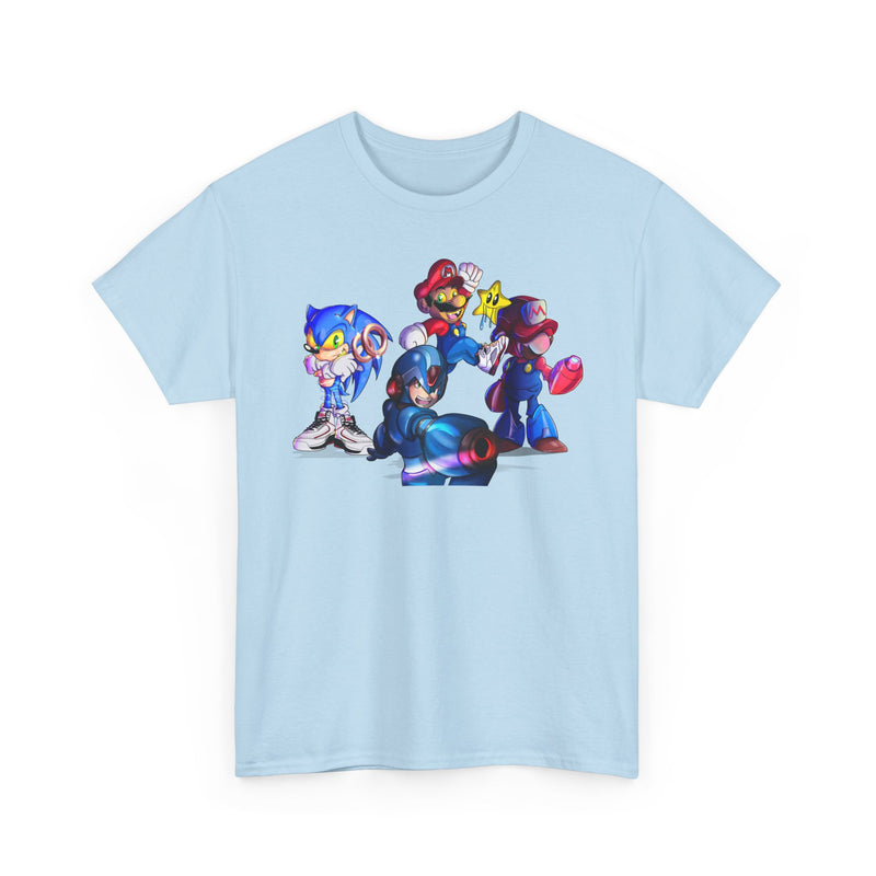 Retro Gaming Tee, Sonic & Friends Shirt, Video Game Graphic Tee, Gamer Gift, Gamer T-Shirt, Unisex Cotton Top
