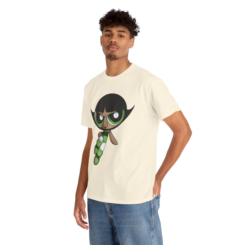 Buttercup Cartoon Character Tee | Powerpuff Style Girl Hero Shirt