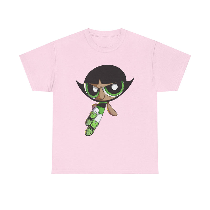 Buttercup Cartoon Character Tee | Powerpuff Style Girl Hero Shirt