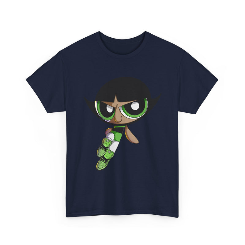 Buttercup Cartoon Character Tee | Powerpuff Style Girl Hero Shirt