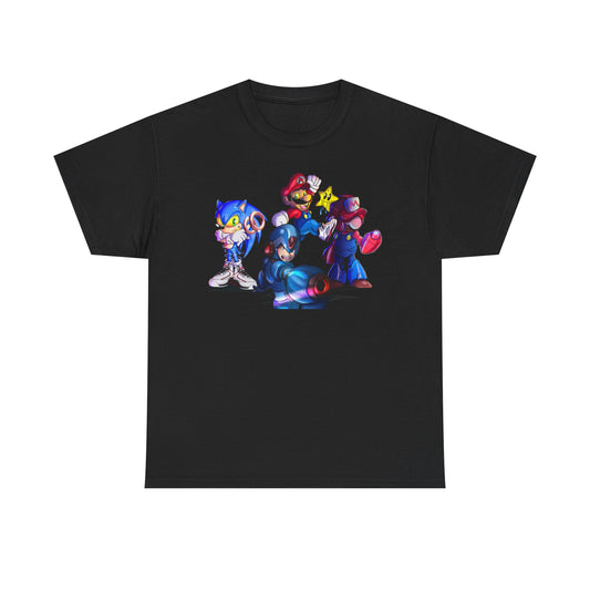 Retro Gaming Tee, Sonic & Friends Shirt, Video Game Graphic Tee, Gamer Gift, Gamer T-Shirt, Unisex Cotton Top