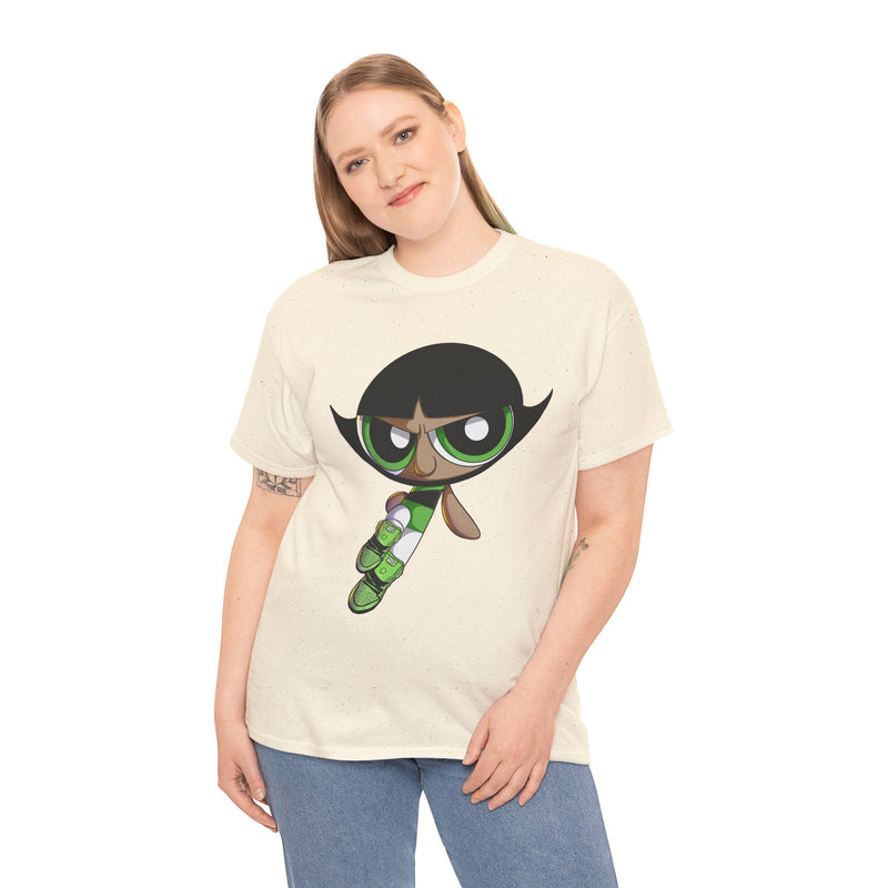 Buttercup Cartoon Character Tee | Powerpuff Style Girl Hero Shirt