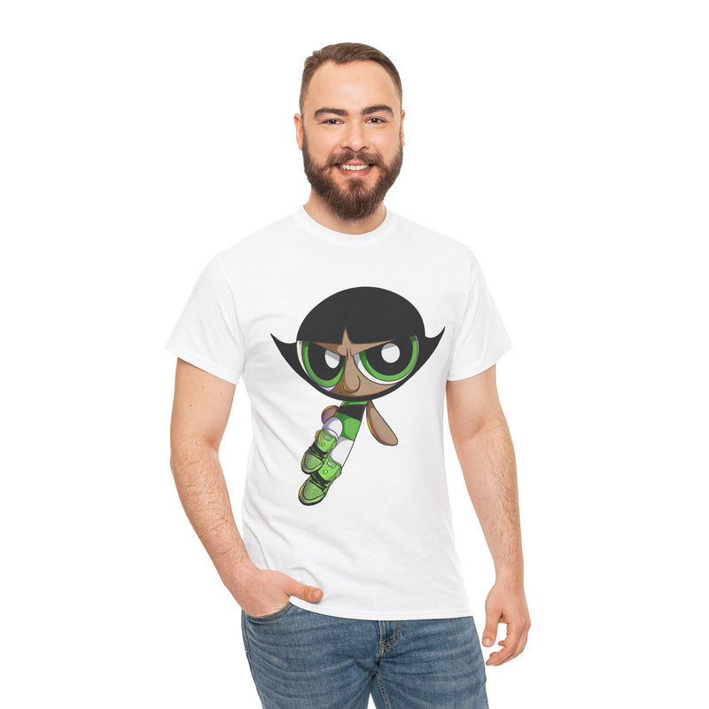 Buttercup Cartoon Character Tee | Powerpuff Style Girl Hero Shirt