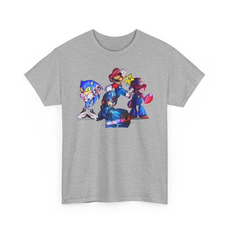 Retro Gaming Tee, Sonic & Friends Shirt, Video Game Graphic Tee, Gamer Gift, Gamer T-Shirt, Unisex Cotton Top