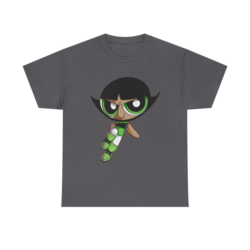 Buttercup Cartoon Character Tee | Powerpuff Style Girl Hero Shirt
