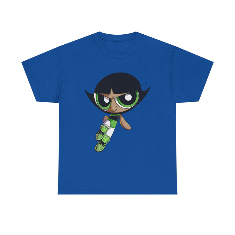Buttercup Cartoon Character Tee | Powerpuff Style Girl Hero Shirt
