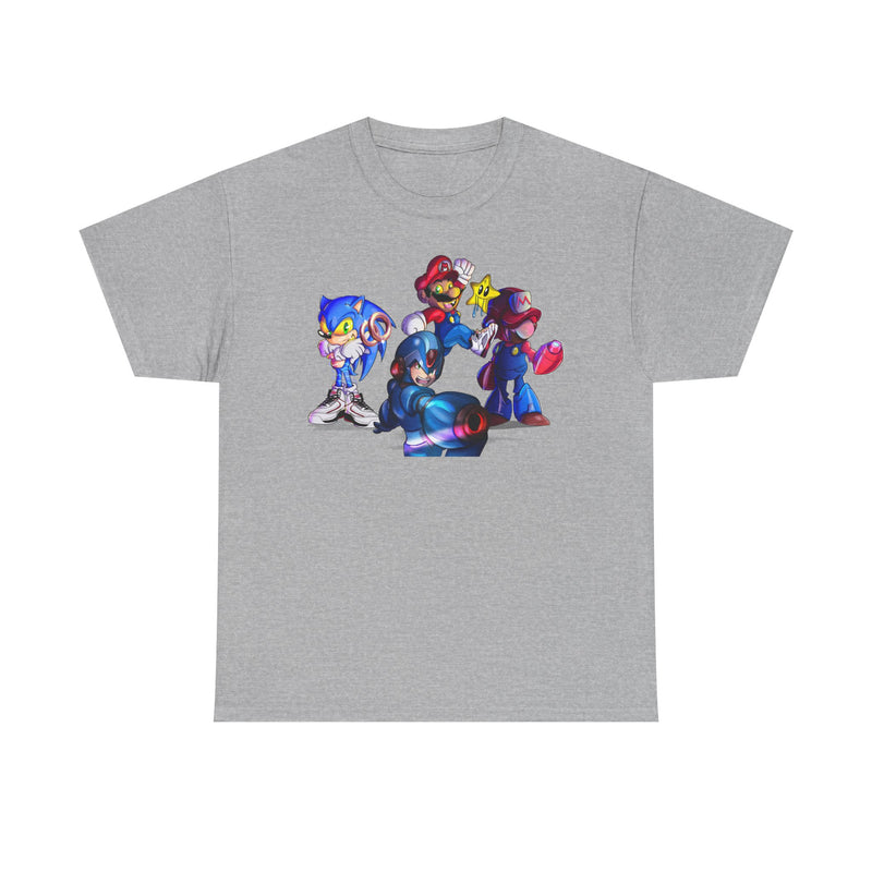 Retro Gaming Tee, Sonic & Friends Shirt, Video Game Graphic Tee, Gamer Gift, Gamer T-Shirt, Unisex Cotton Top