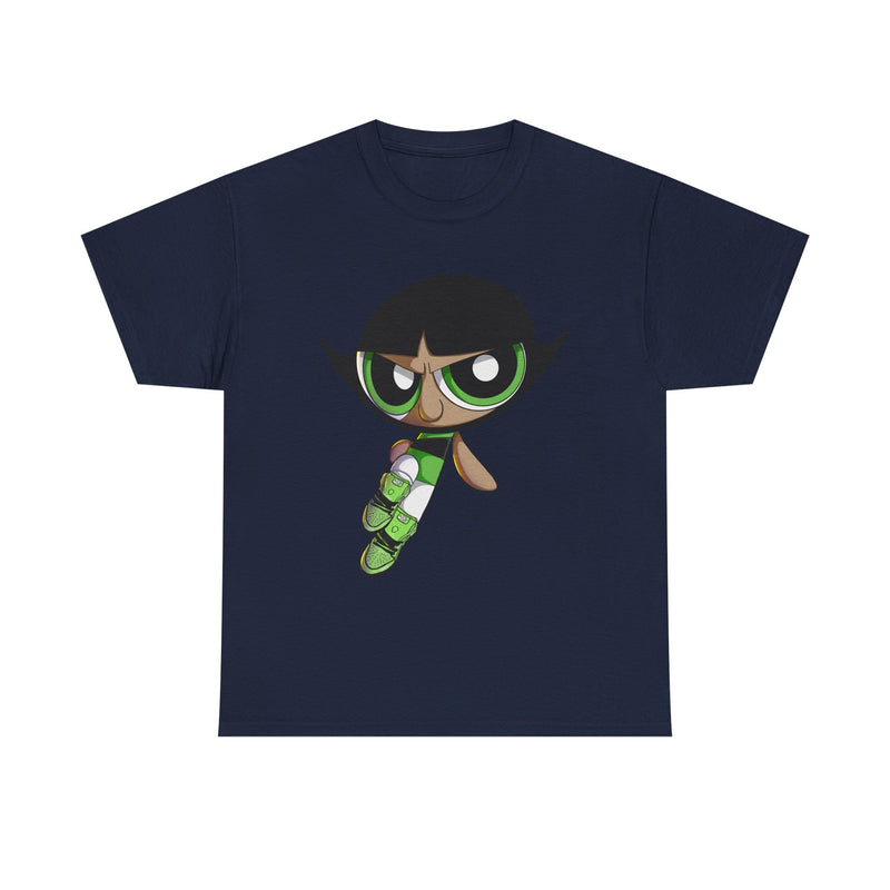 Buttercup Cartoon Character Tee | Powerpuff Style Girl Hero Shirt