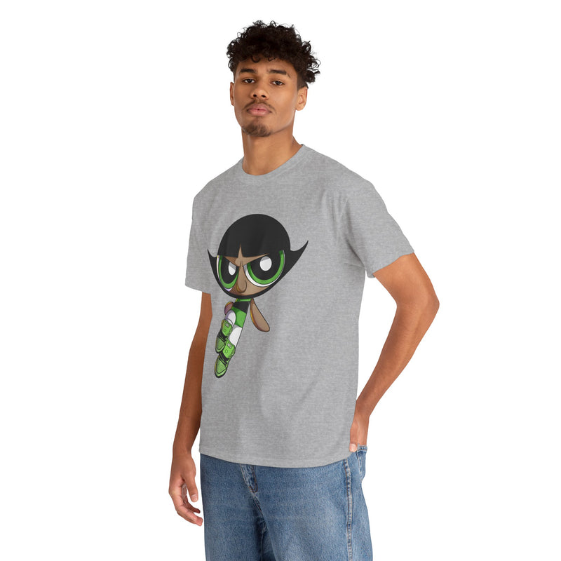 Buttercup Cartoon Character Tee | Powerpuff Style Girl Hero Shirt