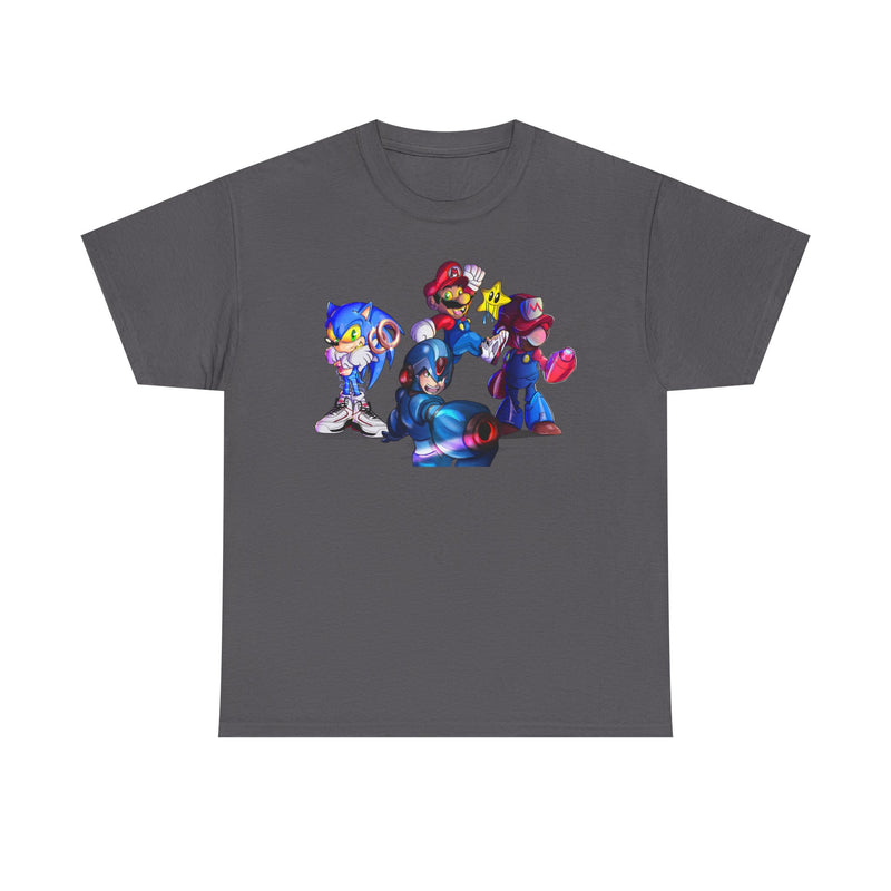 Retro Gaming Tee, Sonic & Friends Shirt, Video Game Graphic Tee, Gamer Gift, Gamer T-Shirt, Unisex Cotton Top