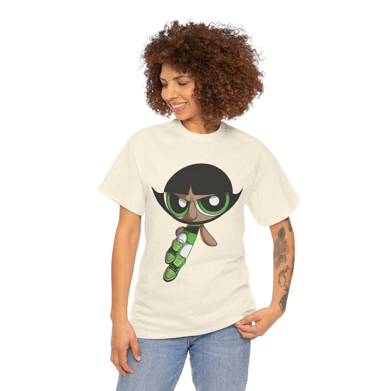 Buttercup Cartoon Character Tee | Powerpuff Style Girl Hero Shirt