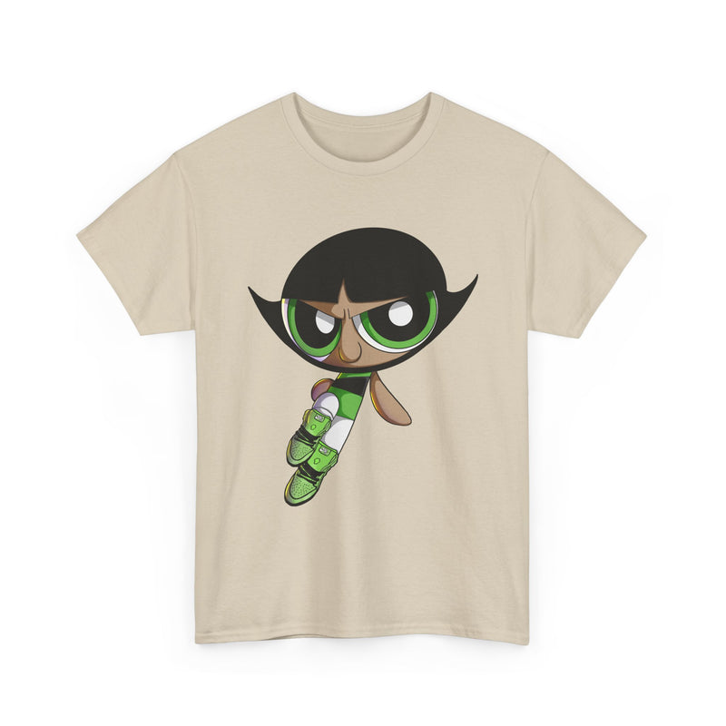 Buttercup Cartoon Character Tee | Powerpuff Style Girl Hero Shirt