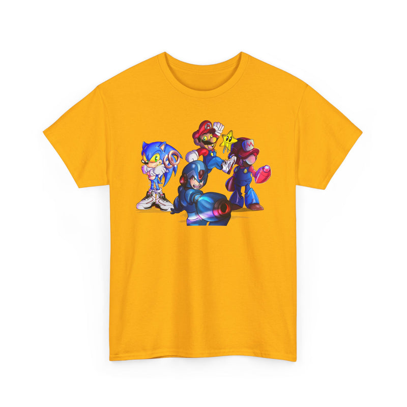 Retro Gaming Tee, Sonic & Friends Shirt, Video Game Graphic Tee, Gamer Gift, Gamer T-Shirt, Unisex Cotton Top