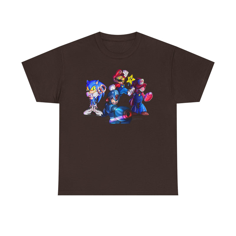 Retro Gaming Tee, Sonic & Friends Shirt, Video Game Graphic Tee, Gamer Gift, Gamer T-Shirt, Unisex Cotton Top
