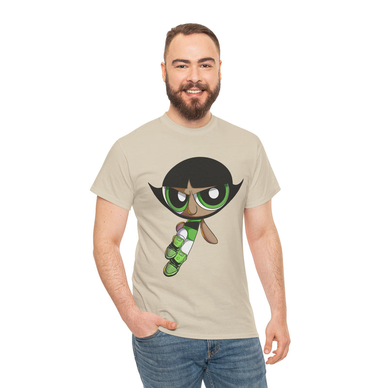 Buttercup Cartoon Character Tee | Powerpuff Style Girl Hero Shirt