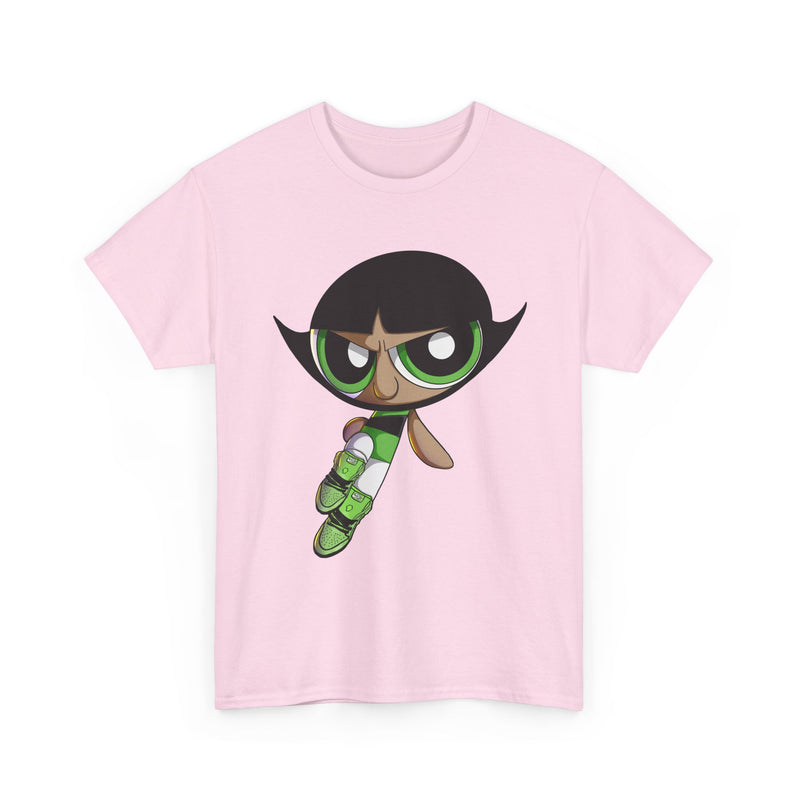 Buttercup Cartoon Character Tee | Powerpuff Style Girl Hero Shirt