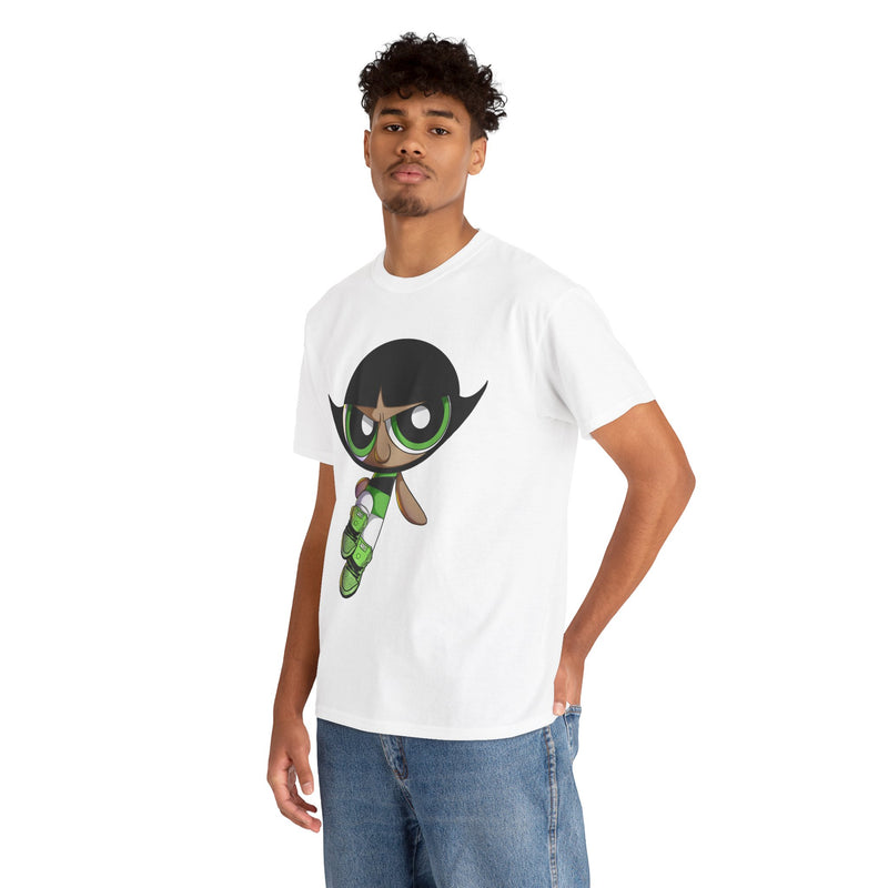 Buttercup Cartoon Character Tee | Powerpuff Style Girl Hero Shirt