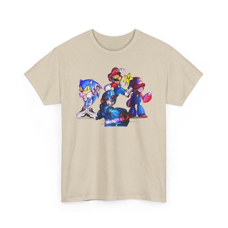 Retro Gaming Tee, Sonic & Friends Shirt, Video Game Graphic Tee, Gamer Gift, Gamer T-Shirt, Unisex Cotton Top