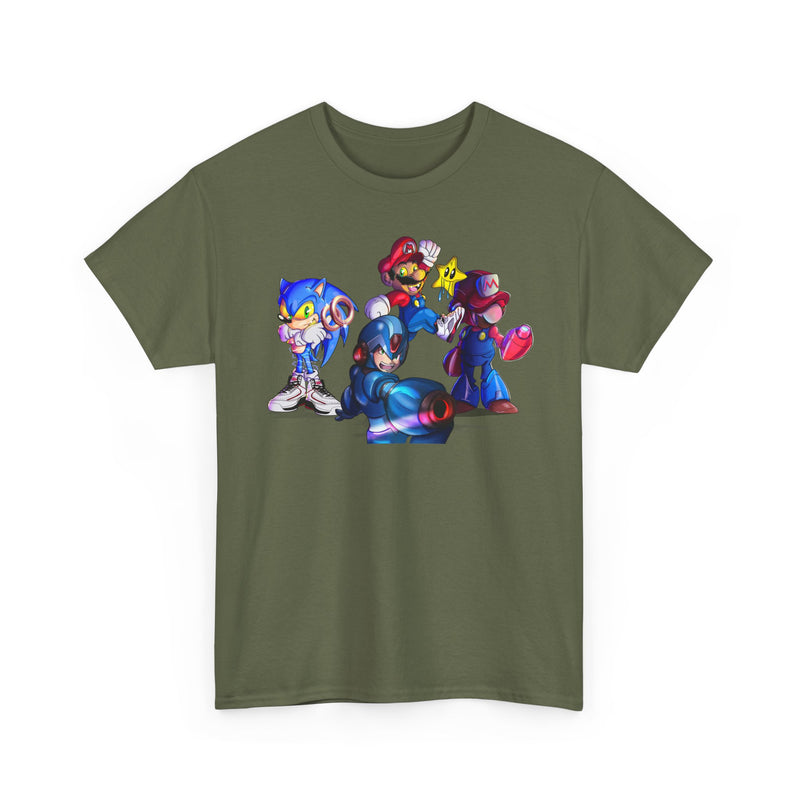 Retro Gaming Tee, Sonic & Friends Shirt, Video Game Graphic Tee, Gamer Gift, Gamer T-Shirt, Unisex Cotton Top