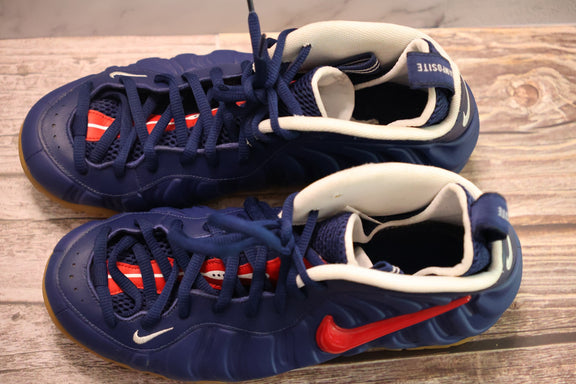 Nike Air Foamposite Pro Blue Void University Red