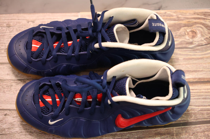 Nike Air Foamposite Pro Blue Void University Red