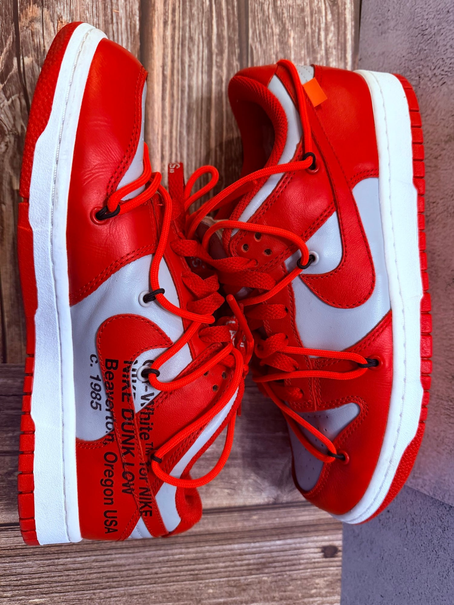 Nike Dunk Low Off-White University Red